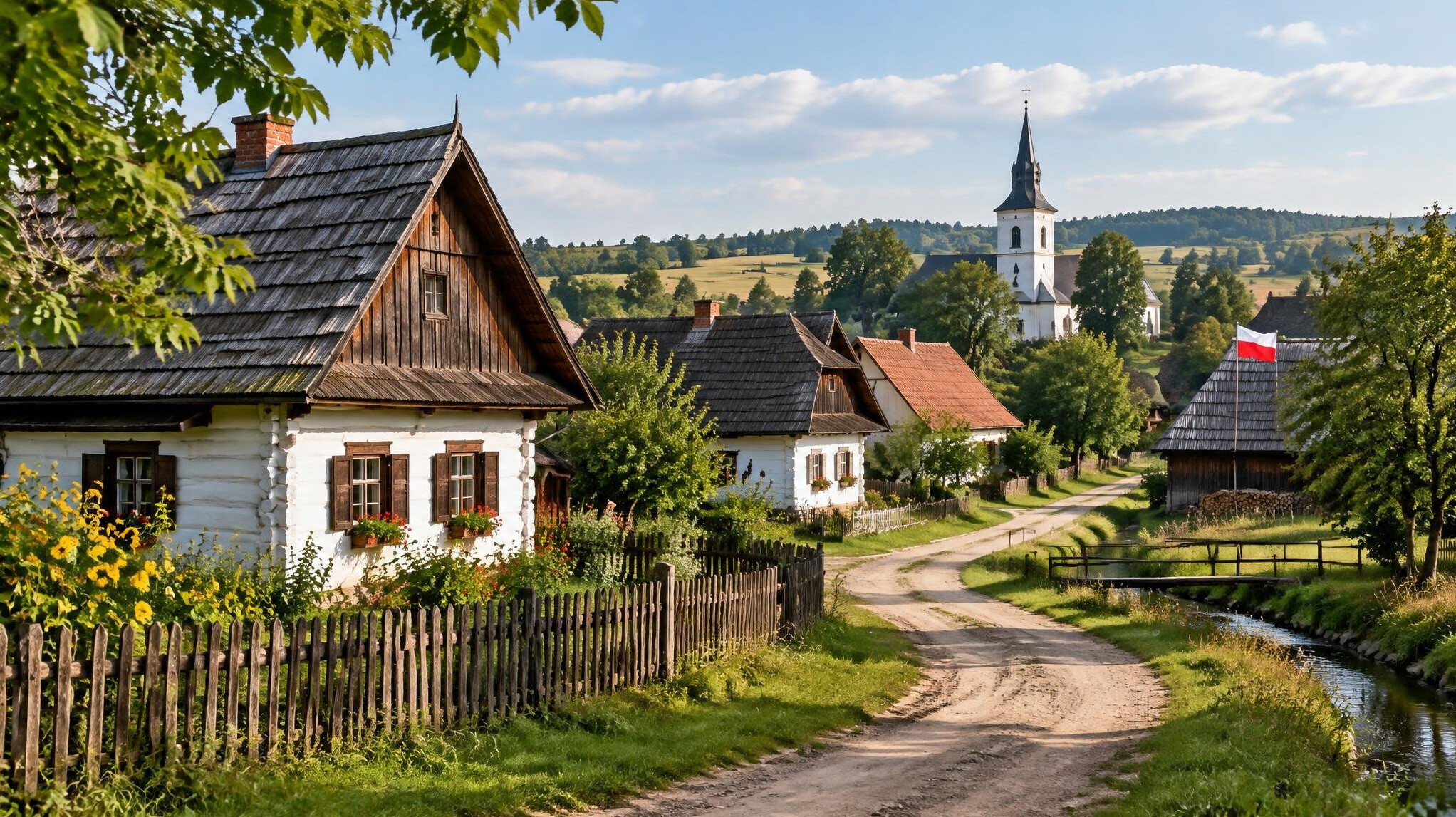 polish village landscape